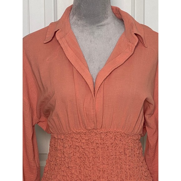 ❌❌SOLD❌❌Free People Midi/Maxi Peach Flowy Dress - Picture 3 of 6